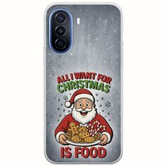 All I Want For Christmas Is - Food Huawei Nova Y70 Flexible TPU (Διάφανη Σιλικόνη)
