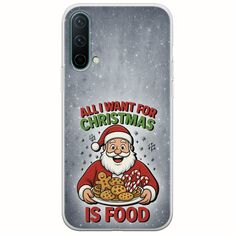 All I Want For Christmas Is - Food OnePlus Nord CE 5G Flexible TPU (Διάφανη Σιλικόνη)