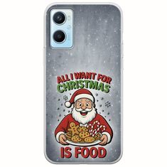 All I Want For Christmas Is - Food Oppo A96 4G Flexible TPU (Διάφανη Σιλικόνη)