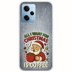 All I Want For Christmas Is - Coffee Xiaomi Redmi Note 12 4G Flexible TPU (Διάφανη Σιλικόνη)