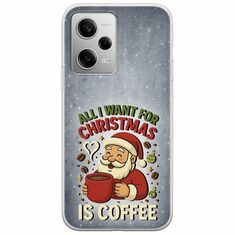 All I Want For Christmas Is - Coffee Xiaomi Redmi Note 12 Pro 5G Flexible TPU (Διάφανη Σιλικόνη)