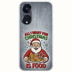 All I Want For Christmas Is - Food Oppo Reno 8Τ 5G Flexible TPU (Διάφανη Σιλικόνη)