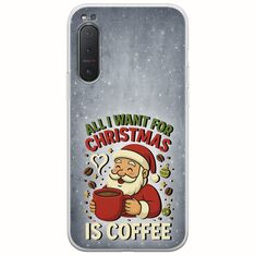 All I Want For Christmas Is - Coffee Sony Xperia 5 Flexible TPU (Διάφανη Σιλικόνη)