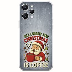 All I Want For Christmas Is - Coffee Xiaomi Redmi 12 Flexible TPU (Διάφανη Σιλικόνη)