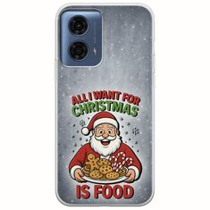 All I Want For Christmas Is - Food Motorola Moto G24 Flexible TPU (Διάφανη Σιλικόνη)