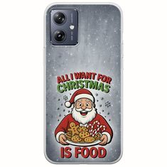 All I Want For Christmas Is - Food Motorola Moto G54 5G Flexible TPU (Διάφανη Σιλικόνη)