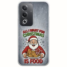 All I Want For Christmas Is - Food Oppo A80 5G Flexible TPU (Διάφανη Σιλικόνη)