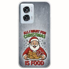 All I Want For Christmas Is - Food Motorola Edge 50 Fusion 5G Flexible TPU (Διάφανη Σιλικόνη)
