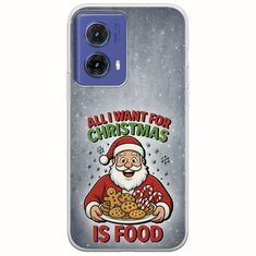 All I Want For Christmas Is - Food Motorola Moto G85 5G Flexible TPU (Διάφανη Σιλικόνη)