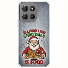 All I Want For Christmas Is - Food Motorola Moto G15 Flexible TPU (Διάφανη Σιλικόνη)