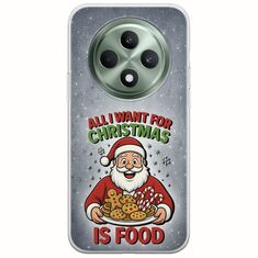 All I Want For Christmas Is - Food Oppo Reno 12 FS 5G  Flexible TPU (Διάφανη Σιλικόνη)