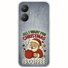 All I Want For Christmas Is - Coffee Xiaomi Redmi 13C 5G Flexible TPU (Διάφανη Σιλικόνη)