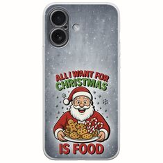 All I Want For Christmas Is - Food iPhone 17 Flexible TPU (Διάφανη Σιλικόνη)