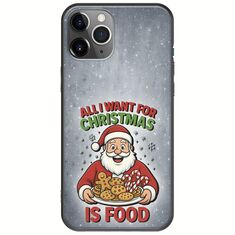 All I Want For Christmas Is - Food iPhone 11 Pro Max Black TPU (Μαύρη Σιλικόνη)