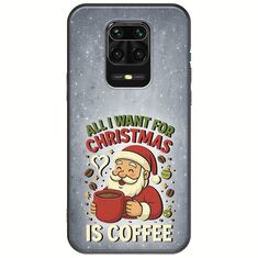 All I Want For Christmas Is - Coffee Xiaomi Redmi Note 9S / 9 Pro / 9 Pro Max Black TPU (Μαύρη Σιλικόνη)