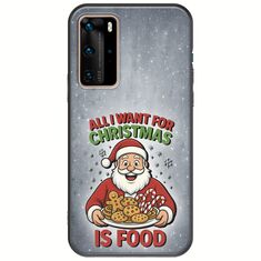 All I Want For Christmas Is - Food Huawei P40 Pro Black TPU (Μαύρη Σιλικόνη)