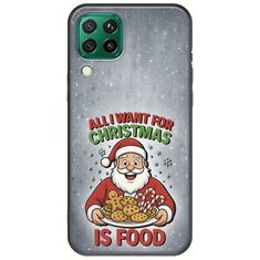 All I Want For Christmas Is - Food Huawei P40 Lite Black TPU (Μαύρη Σιλικόνη)