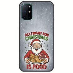 All I Want For Christmas Is - Food OnePlus 8T Black TPU (Μαύρη Σιλικόνη)
