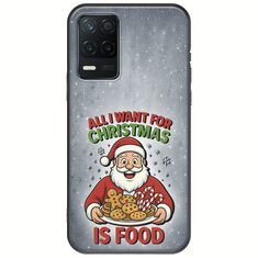 All I Want For Christmas Is - Food Realme 8 5G Black TPU (Μαύρη Σιλικόνη)