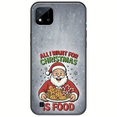 All I Want For Christmas Is - Food Realme C11 2021 Black TPU (Μαύρη Σιλικόνη)