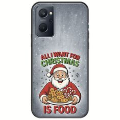 All I Want For Christmas Is - Food Realme 9i Black TPU (Μαύρη Σιλικόνη)