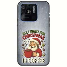 All I Want For Christmas Is - Coffee Xiaomi Redmi 10C Black TPU (Μαύρη Σιλικόνη)
