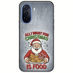 All I Want For Christmas Is - Food Huawei Nova Y70 Black TPU (Μαύρη Σιλικόνη)