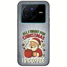 All I Want For Christmas Is - Coffee Vivo X80 Black TPU (Μαύρη Σιλικόνη)