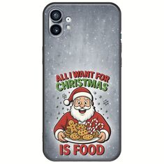 All I Want For Christmas Is - Food Nothing Phone (1) Black TPU (Μαύρη Σιλικόνη)