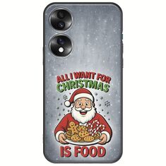 All I Want For Christmas Is - Food Honor 70 5G Black TPU (Μαύρη Σιλικόνη)