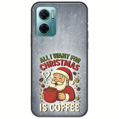 All I Want For Christmas Is - Coffee Xiaomi Redmi 10 5G Black TPU (Μαύρη Σιλικόνη)