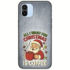 All I Want For Christmas Is - Coffee Xiaomi Redmi A2 Black TPU (Μαύρη Σιλικόνη)