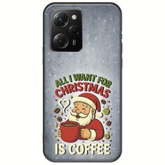 All I Want For Christmas Is - Coffee Xiaomi Poco X5 Pro 5G Black TPU (Μαύρη Σιλικόνη)
