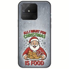 All I Want For Christmas Is - Food Realme Narzo 50A Black TPU (Μαύρη Σιλικόνη)