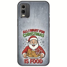 All I Want For Christmas Is - Food Nokia C32 Black TPU (Μαύρη Σιλικόνη)