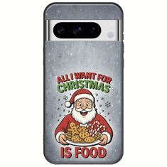 All I Want For Christmas Is - Food Google Pixel 8 Pro 5G Black TPU (Μαύρη Σιλικόνη)