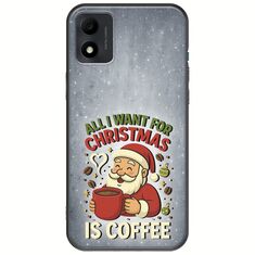 All I Want For Christmas Is - Coffee TCL 305i Black TPU (Μαύρη Σιλικόνη)