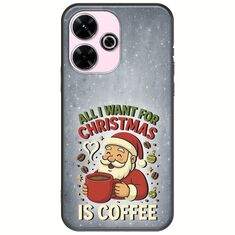 All I Want For Christmas Is - Coffee Xiaomi Poco M6 4G Black TPU (Μαύρη Σιλικόνη)