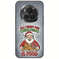 All I Want For Christmas Is - Food Honor Magic 6 Pro 5G Black TPU (Μαύρη Σιλικόνη)