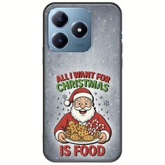 All I Want For Christmas Is - Food Realme C63 Black TPU (Μαύρη Σιλικόνη)