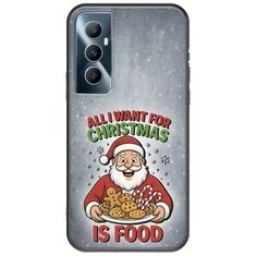 All I Want For Christmas Is - Food Realme C65 4G Black TPU (Μαύρη Σιλικόνη)