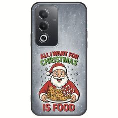 All I Want For Christmas Is - Food Oppo A80 5G Black TPU (Μαύρη Σιλικόνη)