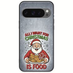 All I Want For Christmas Is - Food Google Pixel 9 Pro XL 5G Black TPU (Μαύρη Σιλικόνη)