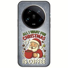 All I Want For Christmas Is - Coffee Xiaomi 14 Ultra 5G Black TPU (Μαύρη Σιλικόνη)