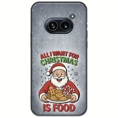 All I Want For Christmas Is - Food Nothing Phone (2a) 5G Black TPU (Μαύρη Σιλικόνη)