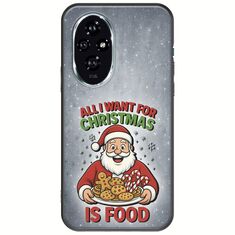 All I Want For Christmas Is - Food Honor 200 5G Black TPU (Μαύρη Σιλικόνη)