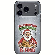 All I Want For Christmas Is - Food iPhone 17 Pro Black TPU (Μαύρη Σιλικόνη)