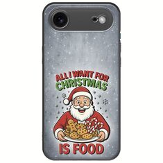 All I Want For Christmas Is - Food iPhone Air Black TPU (Μαύρη Σιλικόνη)