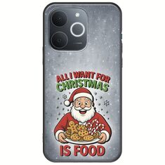 All I Want For Christmas Is - Food Realme Note 70T Black TPU (Μαύρη Σιλικόνη)