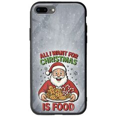 All I Want For Christmas Is - Food iPhone 8 Plus Groove TPU (Tempered Glass και TPU)